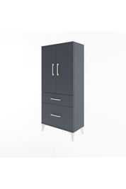 Arges Dolap 2 Raflı 2 Çekmeceli 2 Kapaklı 60x30x134 - S17M071V5A