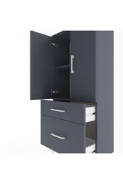 Arges Dolap 2 Raflı 2 Çekmeceli 2 Kapaklı 60x30x134 - S17M071V5A