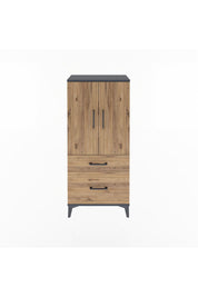Arges Dolap 2 Raflı 2 Çekmeceli 2 Kapaklı 60x30x134 - S17M071V6A