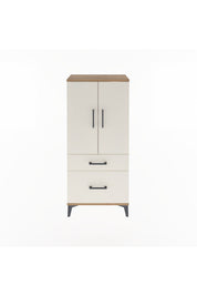 Arges Dolap 2 Raflı 2 Çekmeceli 2 Kapaklı 60x30x134 - S17M071V7A