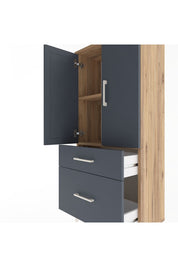 Arges Dolap 2 Raflı 2 Çekmeceli 2 Kapaklı 60x30x134 - S17M071V8A