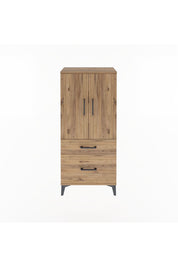 Arges Dolap 2 Raflı 2 Çekmeceli 2 Kapaklı 60x30x134 - S17M071V9A