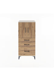 Arges Dolap 2 Raflı 3 Çekmeceli 2 Kapaklı 60x30x134 - S17M072V3A