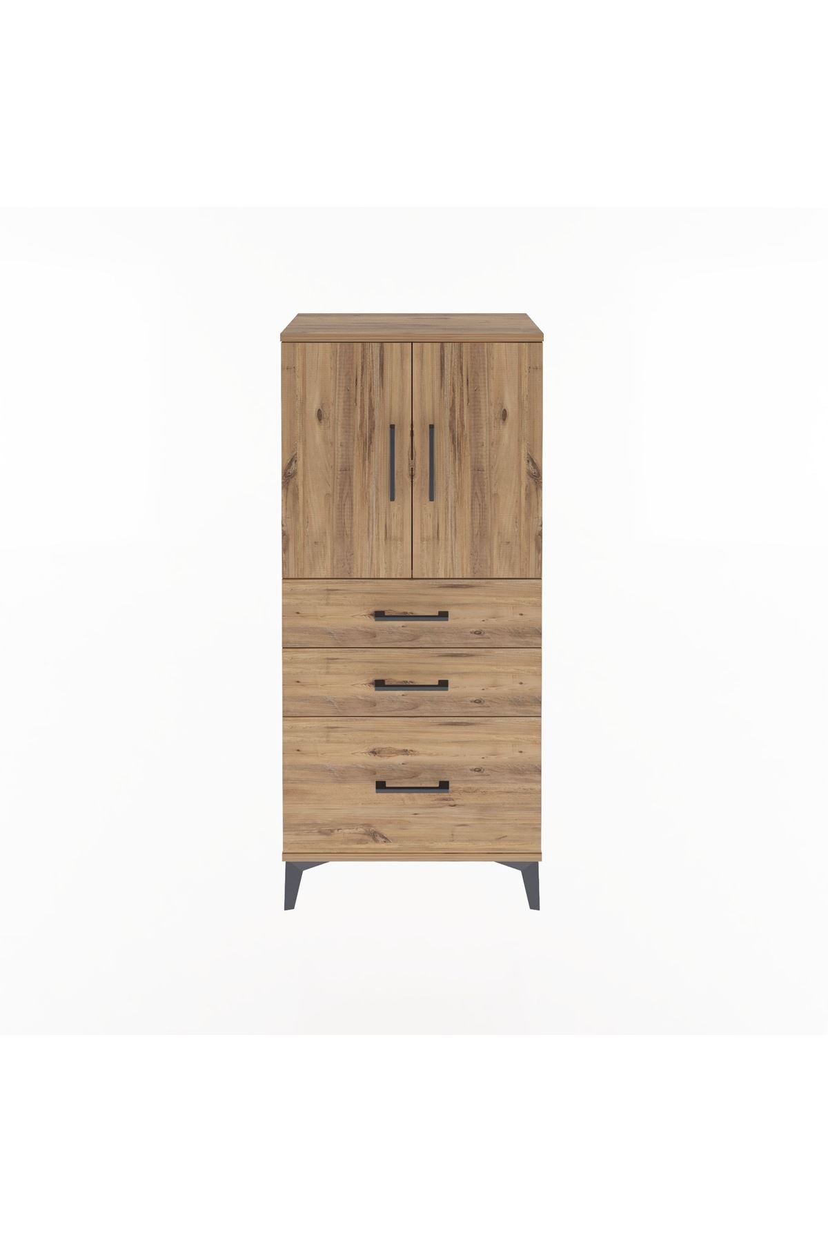 Arges Dolap 2 Raflı 3 Çekmeceli 2 Kapaklı 60x30x134 - S17M072V9A