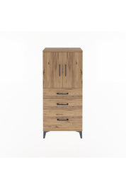 Arges Dolap 2 Raflı 3 Çekmeceli 2 Kapaklı 60x30x134 - S17M072V9A