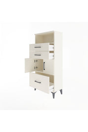 Arges Dolap 2 Raflı 3 Çekmeceli 2 Kapaklı 60x30x134 - S17M073V1A