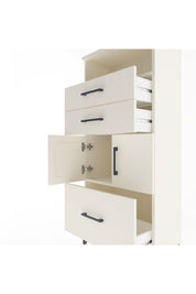 Arges Dolap 2 Raflı 3 Çekmeceli 2 Kapaklı 60x30x134 - S17M073V1A