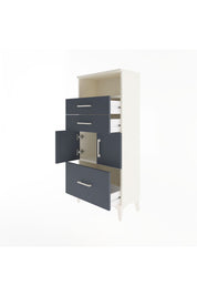 Arges Dolap 2 Raflı 3 Çekmeceli 2 Kapaklı 60x30x134 - S17M073V2A