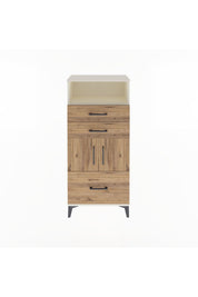 Arges Dolap 2 Raflı 3 Çekmeceli 2 Kapaklı 60x30x134 - S17M073V3A