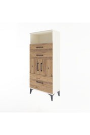 Arges Dolap 2 Raflı 3 Çekmeceli 2 Kapaklı 60x30x134 - S17M073V3A
