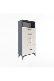 Arges Dolap 2 Raflı 3 Çekmeceli 2 Kapaklı 60x30x134 - S17M073V4A