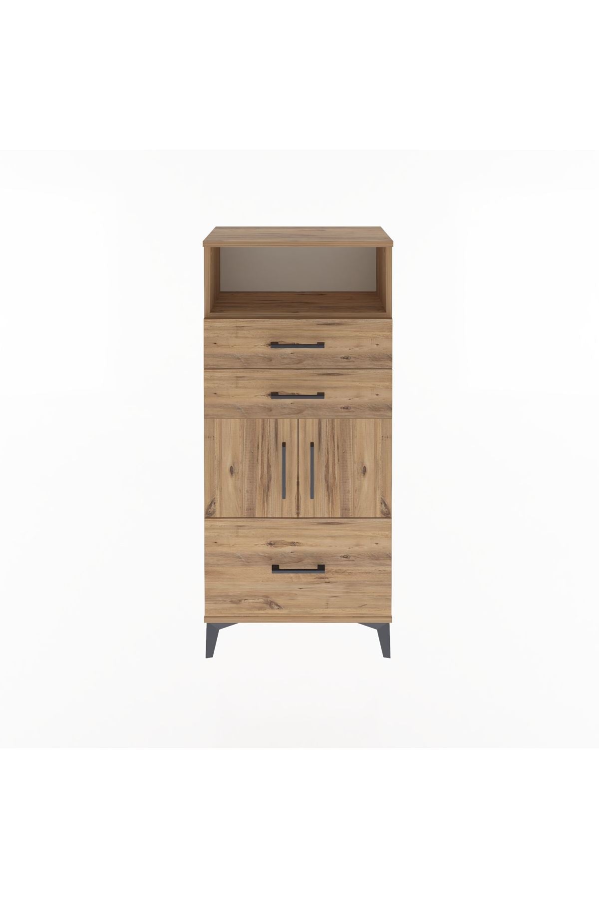Arges Dolap 2 Raflı 3 Çekmeceli 2 Kapaklı 60x30x134 - S17M073V9A