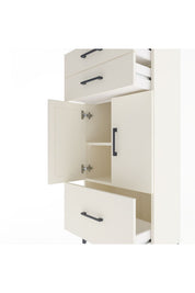 Arges Dolap 2 Raflı 3 Çekmeceli 2 Kapaklı 60x30x134 - S17M074V1A