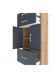 Arges Dolap 2 Raflı 3 Çekmeceli 2 Kapaklı 60x30x134 - S17M074V8A