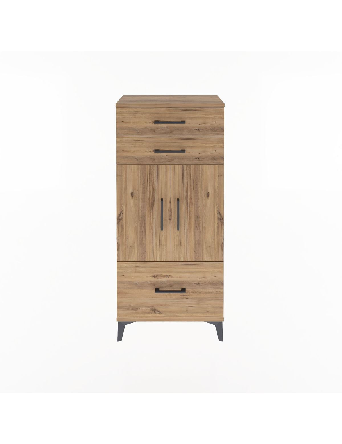 Arges Dolap 2 Raflı 3 Çekmeceli 2 Kapaklı 60x30x134 - S17M074V9A