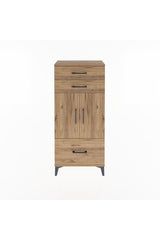 Arges Dolap 2 Raflı 3 Çekmeceli 2 Kapaklı 60x30x134