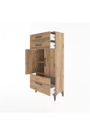 Arges Dolap 2 Raflı 3 Çekmeceli 2 Kapaklı 60x30x134 - S17M074V9A