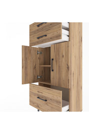 Arges Dolap 2 Raflı 3 Çekmeceli 2 Kapaklı 60x30x134 - S17M074V9A