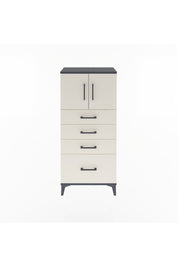 Arges Dolap Tek Raflı 4 Çekmeceli 2 Kapaklı 60x30x134 - S17M075V4A