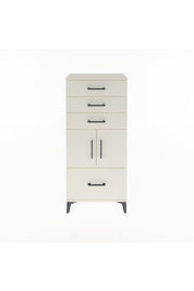 Arges Dolap Tek Raflı 4 Çekmeceli 2 Kapaklı 60x30x134 - S17M076V1A