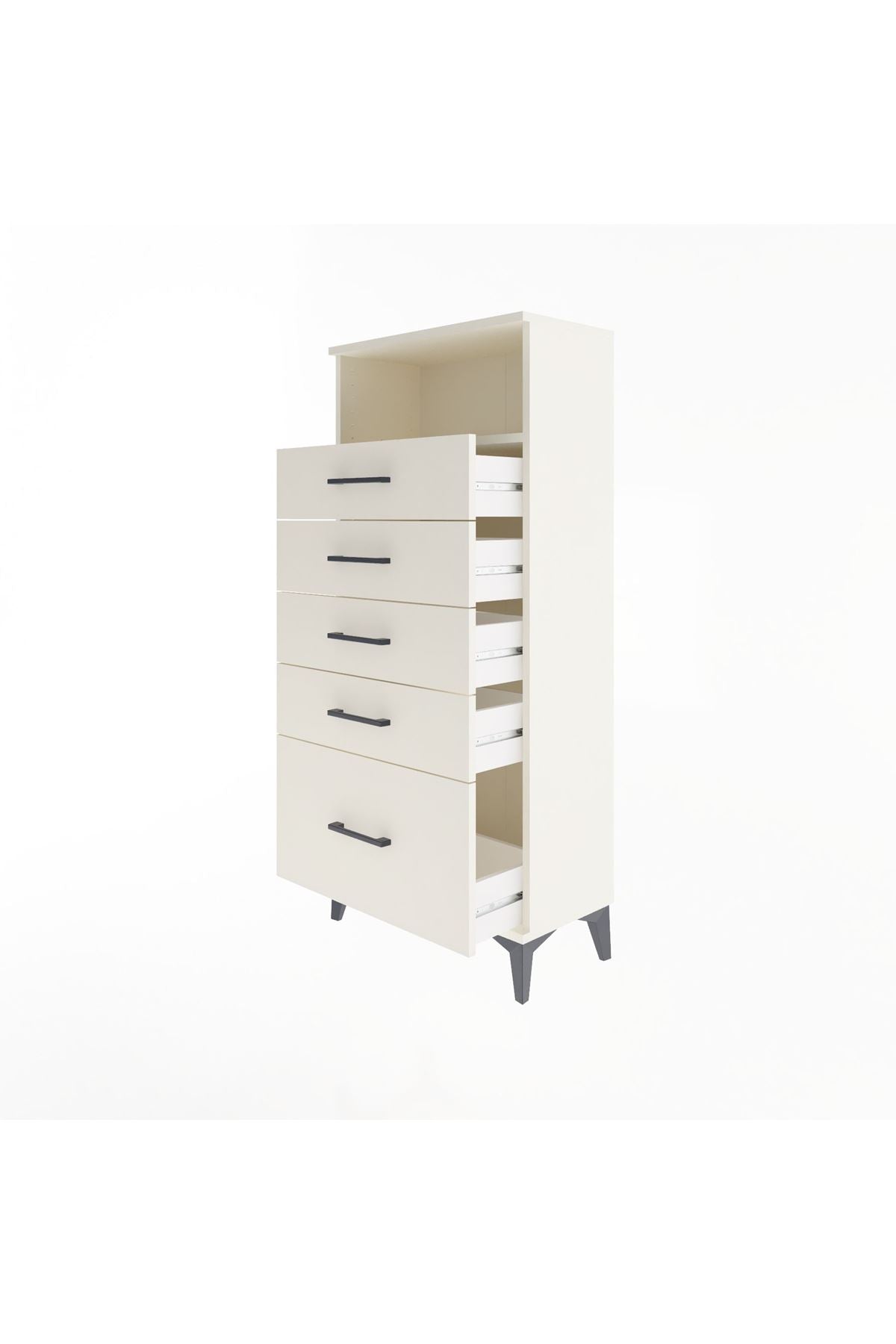 Arges Dolap Tek Raflı 5 Çekmeceli 60x30x134 - S17M077V1A