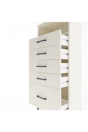 Arges Dolap Tek Raflı 5 Çekmeceli 60x30x134 - S17M077V1A
