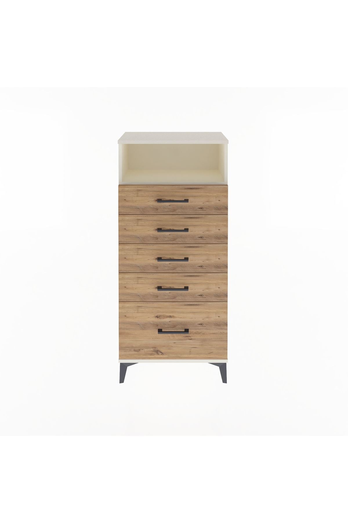 Arges Dolap Tek Raflı 5 Çekmeceli 60x30x134 - S17M077V3A