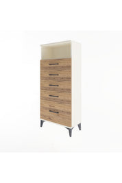 Arges Dolap Tek Raflı 5 Çekmeceli 60x30x134 - S17M077V3A