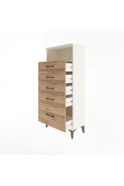 Arges Dolap Tek Raflı 5 Çekmeceli 60x30x134 - S17M077V3A