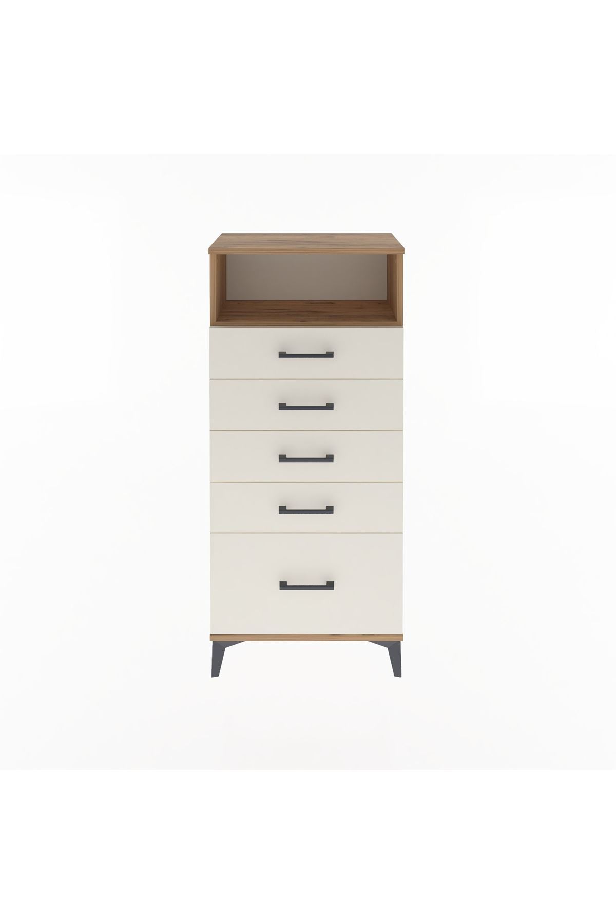 Arges Dolap Tek Raflı 5 Çekmeceli 60x30x134 - S17M077V7A