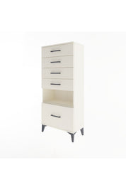 Arges Dolap Tek Raflı 5 Çekmeceli 60x30x134 - S17M078V1A