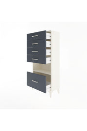 Arges Dolap Tek Raflı 5 Çekmeceli 60x30x134 - S17M078V2A