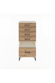 Arges Dolap Tek Raflı 5 Çekmeceli 60x30x134 - S17M078V3A