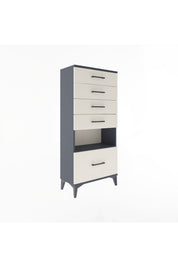 Arges Dolap Tek Raflı 5 Çekmeceli 60x30x134 - S17M078V4A