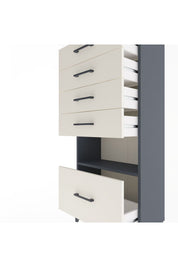 Arges Dolap Tek Raflı 5 Çekmeceli 60x30x134 - S17M078V4A