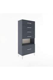 Arges Dolap Tek Raflı 5 Çekmeceli 60x30x134 - S17M078V5A
