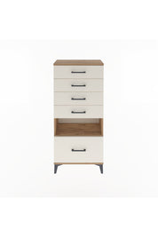 Arges Dolap Tek Raflı 5 Çekmeceli 60x30x134 - S17M078V7A