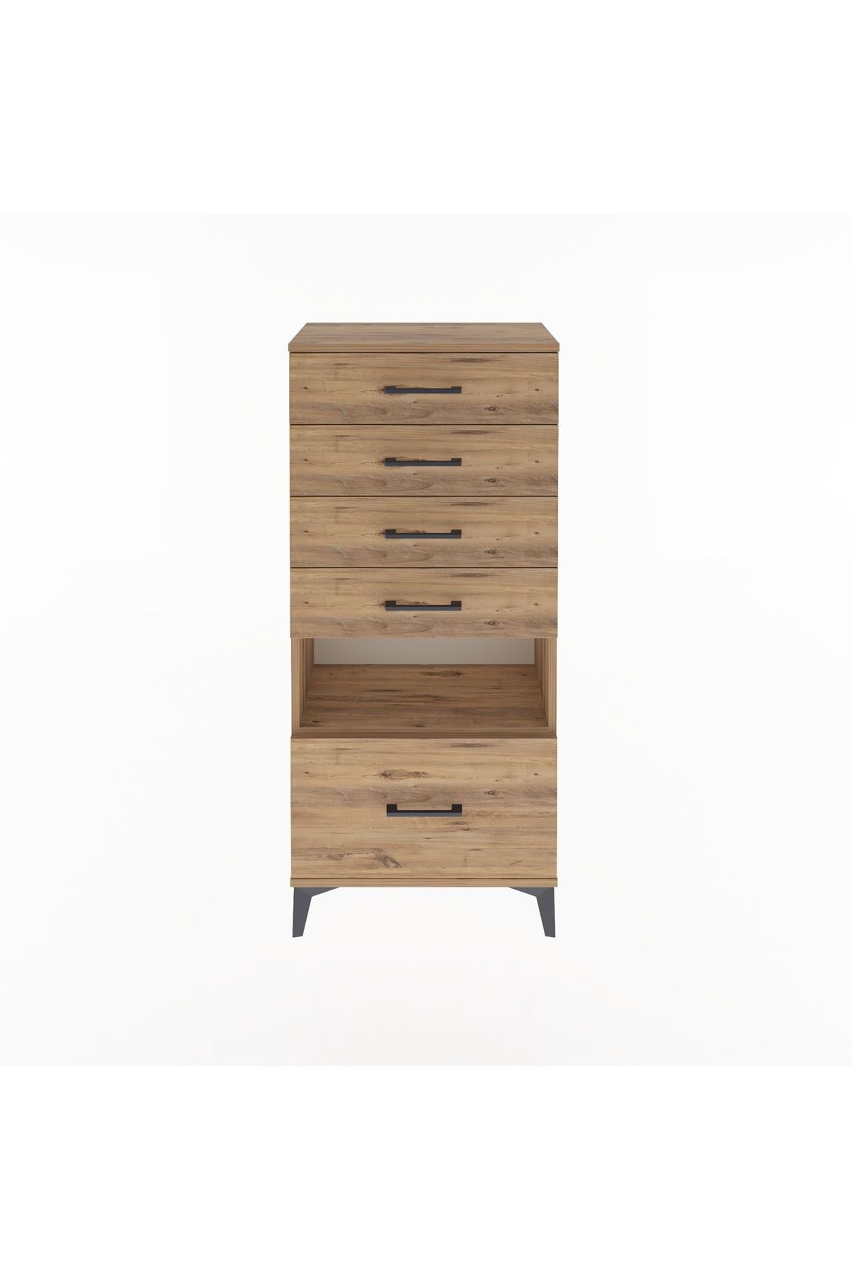Arges Dolap Tek Raflı 5 Çekmeceli 60x30x134 - S17M078V9A