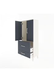 Arges Dolap Tek Raflı 2 Çekmeceli 2 Kapaklı 60x30x134 - S17M079V2A