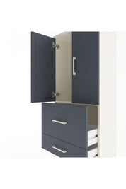 Arges Dolap Tek Raflı 2 Çekmeceli 2 Kapaklı 60x30x134 - S17M079V2A