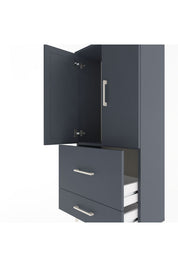 Arges Dolap Tek Raflı 2 Çekmeceli 2 Kapaklı 60x30x134 - S17M079V5A