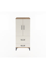 Arges Dolap Tek Raflı 2 Çekmeceli 2 Kapaklı 60x30x134 - S17M079V7A