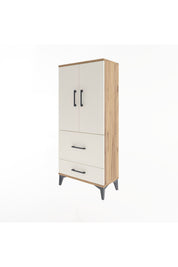 Arges Dolap Tek Raflı 2 Çekmeceli 2 Kapaklı 60x30x134 - S17M079V7A