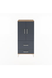 Arges Dolap Tek Raflı 2 Çekmeceli 2 Kapaklı 60x30x134 - S17M079V8A