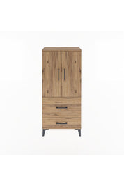 Arges Dolap Tek Raflı 2 Çekmeceli 2 Kapaklı 60x30x134 - S17M079V9A