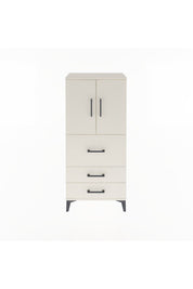 Arges Dolap Tek Raflı 3 Çekmeceli 2 Kapaklı 60x30x134 - S17M080V1A