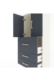 Arges Dolap Tek Raflı 3 Çekmeceli 2 Kapaklı 60x30x134 - S17M080V2A