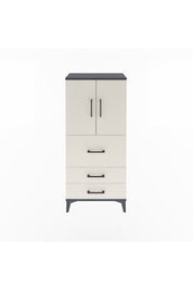 Arges Dolap Tek Raflı 3 Çekmeceli 2 Kapaklı 60x30x134 - S17M080V4A