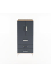Arges Dolap Tek Raflı 3 Çekmeceli 2 Kapaklı 60x30x134 - S17M080V8A