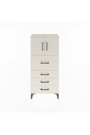 Arges Dolap Tek Raflı 4 Çekmeceli 2 Kapaklı 60x30x134 - S17M082V1A